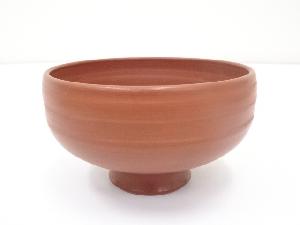 水哉造　朱泥茶碗